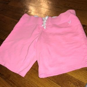 Pink sweatshorts from justice.